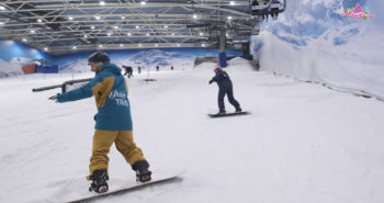 técnica snowboard. giro corto de camino a la cima tv .