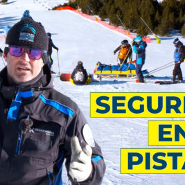 Seguridad en pistas. Andorra. de camino a la cima