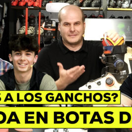 Boa en botas de ski. plantillas y botas de ski