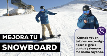 Técnica SNowboard. Puntas talones