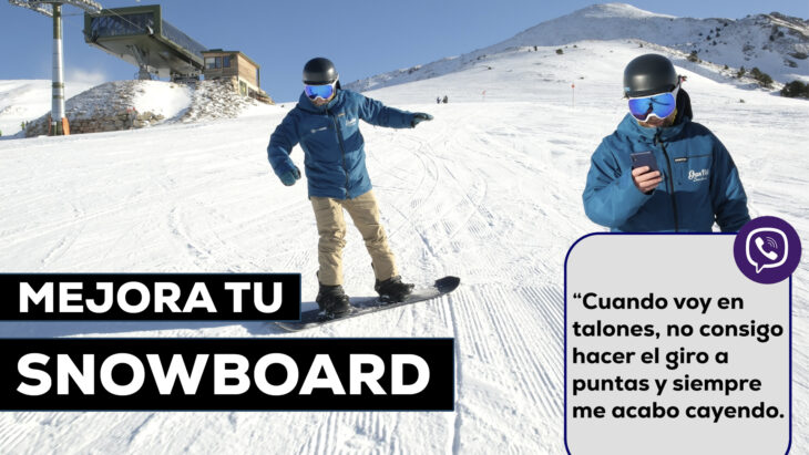 Técnica SNowboard. Puntas talones