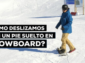andar con un pie snowbaord de caminoalacima